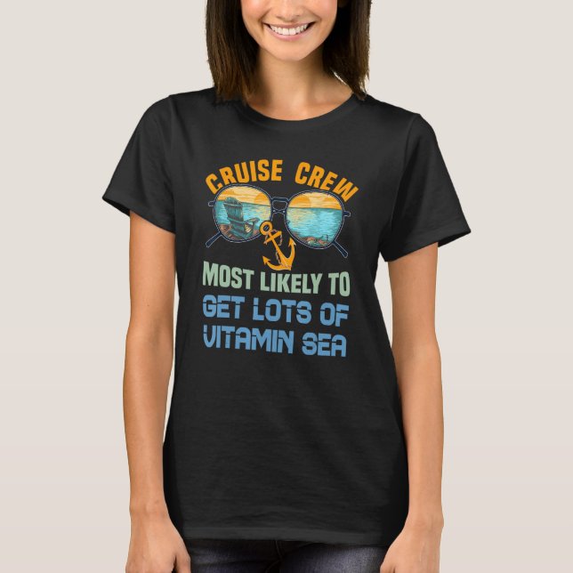 T-shirt Équipage De Croisières En Famille Le Plus Suscepti (Devant)