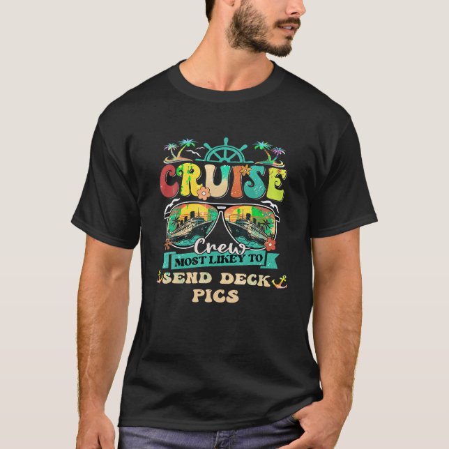 T-shirt Équipage De Croisières Les Plus Probables Pour Env (Devant)