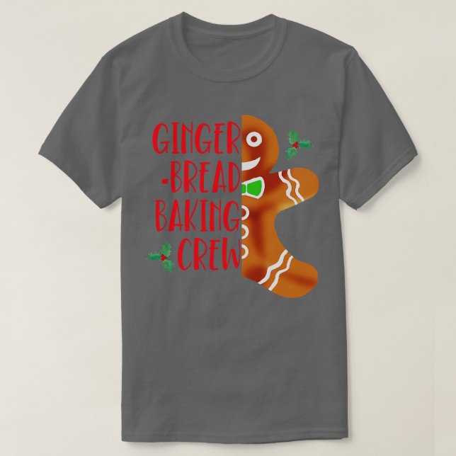 T-SHIRT ÉQUIPAGE DE CUISINE DE PAIN À GINGERBRE (Design devant)