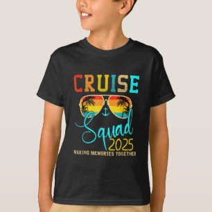 T-shirt Équipage de l'escouade Croisière 2025 Vacances d'é