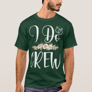 T-shirt Équipage de mariage anneau de mariage mariée marié