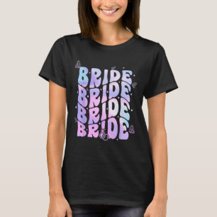 T-shirt Équipage de mariée, fête rétro funky d'enterrement