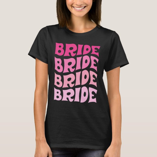 T-shirt Équipage de mariée je fais la fête de bachelorette (Devant)