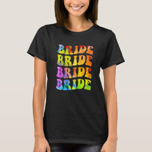 T-shirt Équipage de mariée que je fais Teinture Tie Dye En