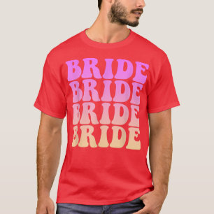 T-shirt Équipage de mariée rétro fête de mariage de mariée