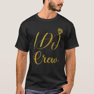 T-shirt Équipage de noces de mariage de mariage de mariée