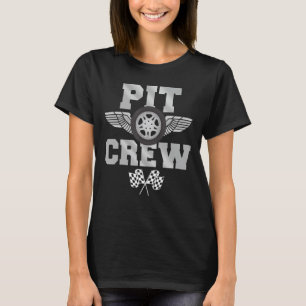 T-shirt Équipage De Pit Pour Héberger Course Parents De Pa