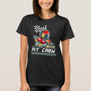 T-shirt Équipage De Pit Pour Les Parties De Voiture De Cou