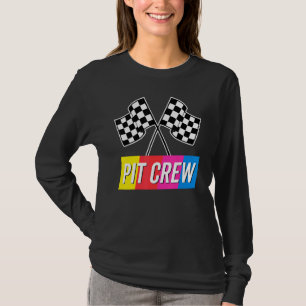 T-shirt Équipage De Pit Pour Parcours De Voiture De Course