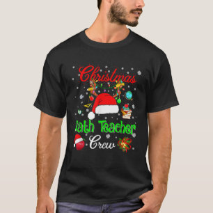 T-shirt Équipage de professeur de mathématiques chapeau de
