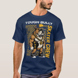 T-shirt Équipage de Skateur – Bulldog de Rue Tenace Vêteme