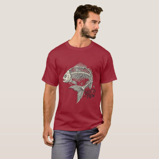 T-shirt Équipage de squelette Poisson os drôle Nautilus