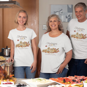 T-shirt Équipage de Thanksgiving   Réunion en famille mign