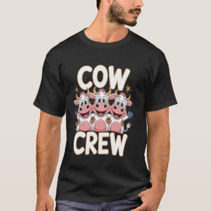 T-shirt Équipage de vache Vêtements de vaches Chemise po