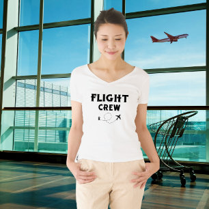 T-shirt Équipage de vol en avion Voyage Moderne Vacances