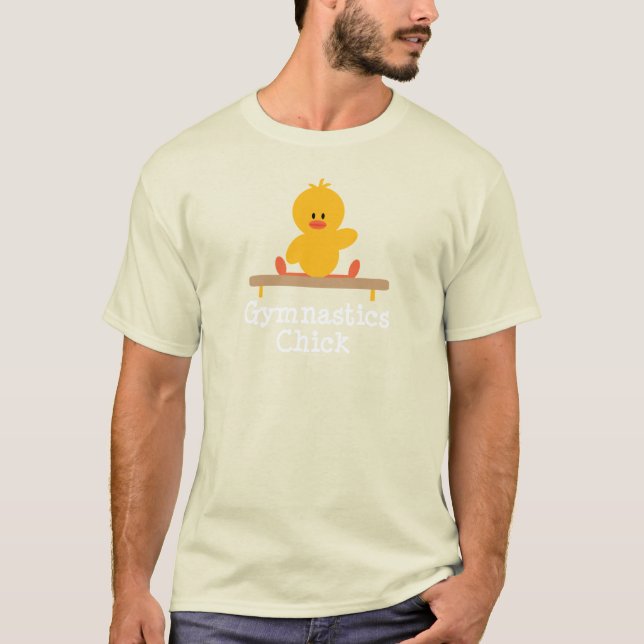 T-shirt Équipage d'enfants de poussin de gymnastique (Devant)