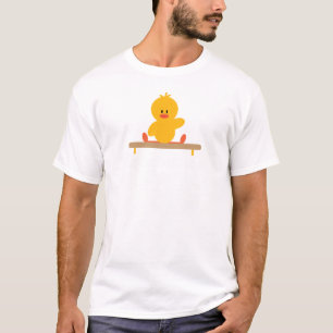 T-shirt Équipage d'enfants de poussin de gymnastique