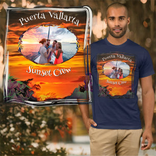 T-shirt Équipage du coucher de soleil de Puerto Vallarta 2