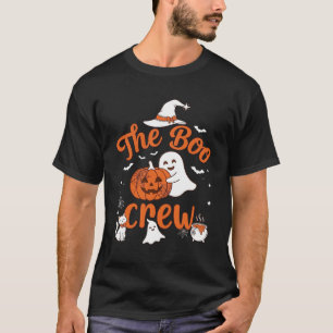 T-shirt Équipage fantôme citrouille blanche chapeau de sor