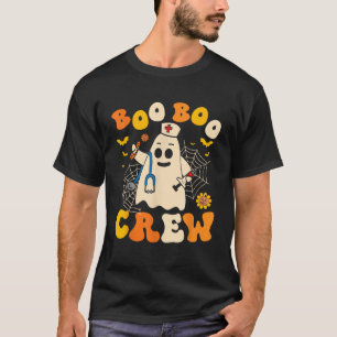 T-shirt Équipage Groovy Boo Infirmière Drôle Fantôme Femme