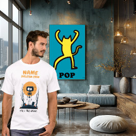 T-shirt Équipage Halloween Skeleton personnalisé