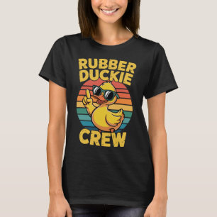 T-shirt Équipage Rubber Duckie Canard Rétro Canard Vintage