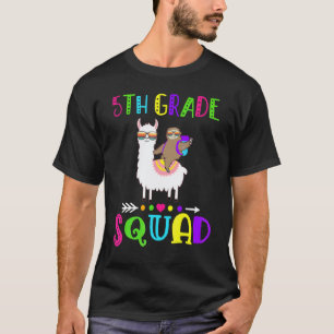 T-shirt Équipe 5e année Squad  Lama Paresseux Retour à l'é