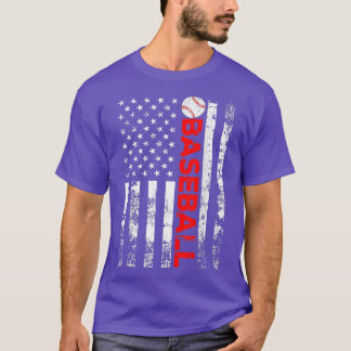 T-shirt Équipe américaine de baseball Drapeau cadeau 283