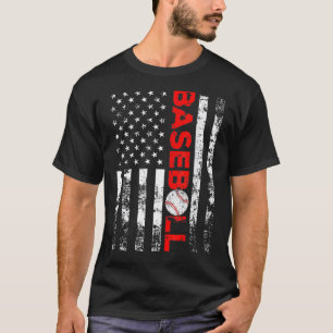 T-shirt Équipe américaine de baseball Drapeau maillot de b