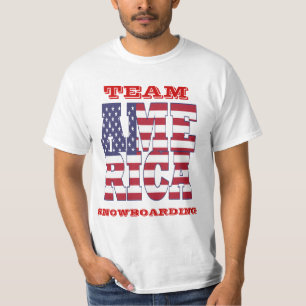 T-shirt Équipe américaine de sports d'hiver