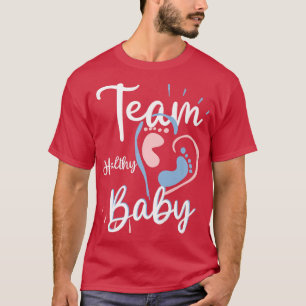 T-shirt Équipe Bébé en santé Genre Reveal Party Fourniture