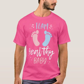 T-shirt Équipe Bébé sain drôle Genre révélateur Grossesse