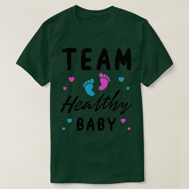 T-shirt équipe bébé sain Funny sexe révéler la fête (Design devant)