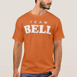T-shirt Équipe Bell Nom de famille personnalisé Mariée Mar