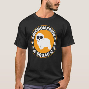 T-shirt Équipe Bichon Frisé Cheveux Bouclés Toutou Chiot
