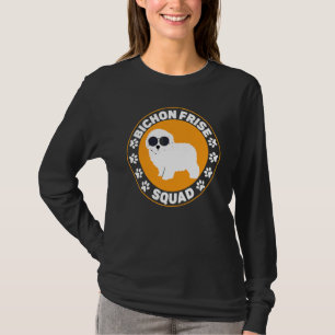 T-shirt Équipe Bichon Frisé Cheveux Bouclés Toutou Chiot  