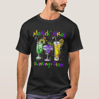 T-shirt Équipe Boire Mardi Gras Partie Drunk Drôle Hommes 