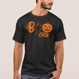 T-shirt Équipe Boo Rétro Halloween Famille Groupe Nur