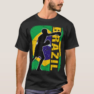 T-shirt Équipe brésilienne de boxe Brésil Drapeau Gants de