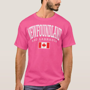 T-shirt Équipe Canada Drapeau Terre-Neuve Labrador Canada