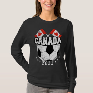 T-shirt équipe canadienne de football masculin et féminin 