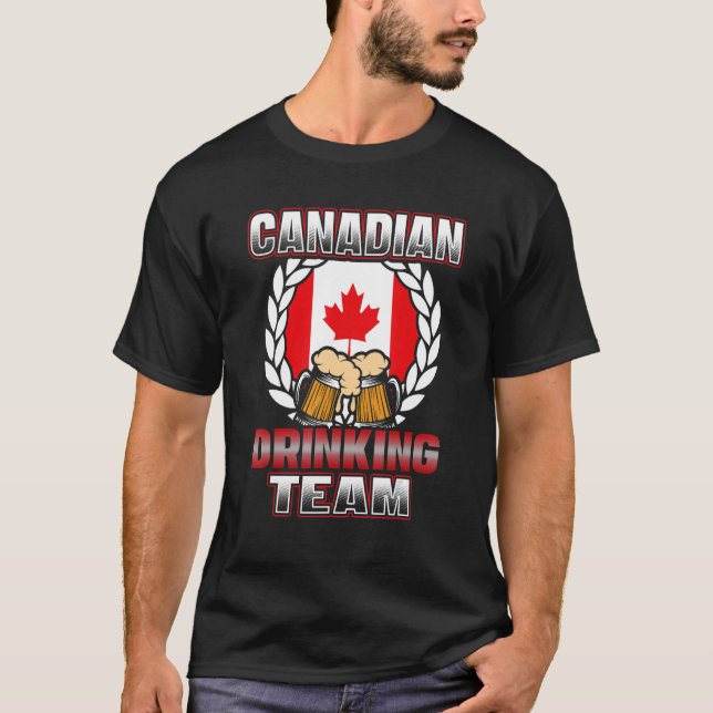 T-shirt Équipe canadienne de la boisson Bière Party Canada (Devant)