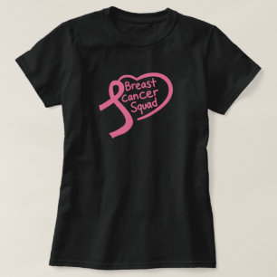 T-shirt Équipe Cancer du Sein Ruban de Sensibilisation Ros