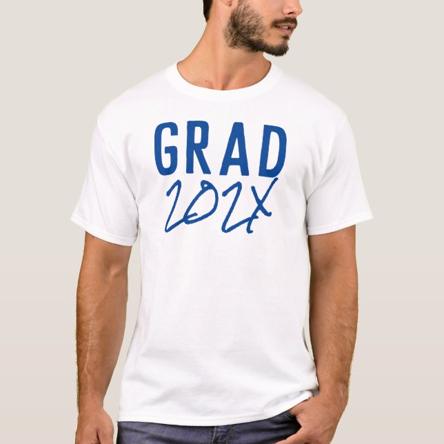 T-shirt Équipe chic personnalisée | Nom Nick | Grad Année  (Devant)