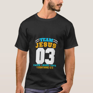 T-shirt Equipe chrétienne Jésus 03 Foi Espoir Amour Chr