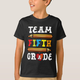 T-shirt Équipe cinquième année Byck To School professeur d