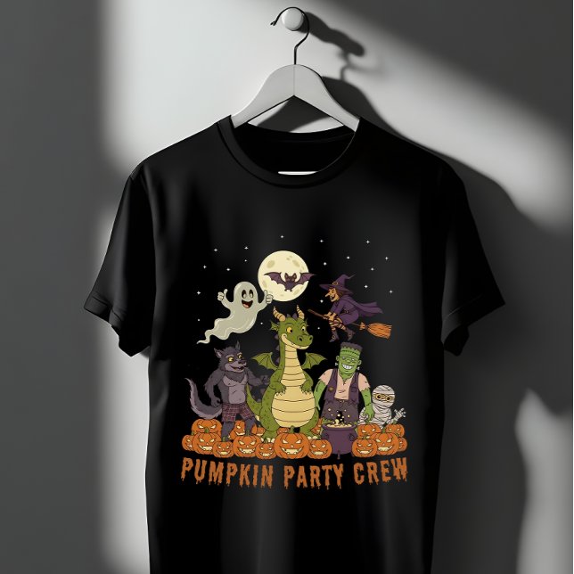 T-shirt Équipe citrouille de fête - Cute Halloween Monster (Créateur téléchargé)