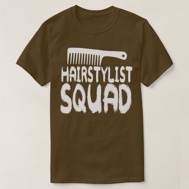 T-shirt Équipe coiffeuse (Design devant)