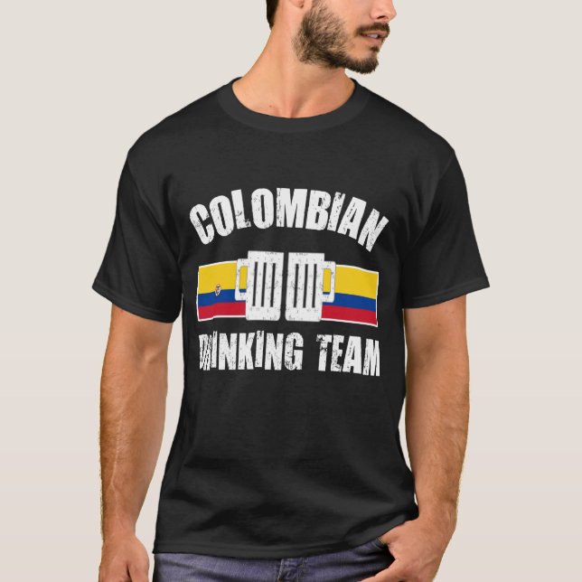 T-SHIRT ÉQUIPE COLOMBIENNE DE BOISSONS (Devant)