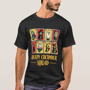 T-shirt Équipe Concombre Flippant Timbre Drôle d'Halloween